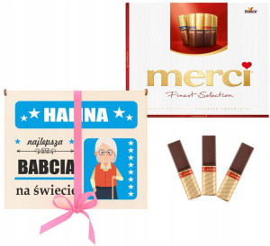 PREZENT na Dzień Babci i Dziadka Merci IMIĘ