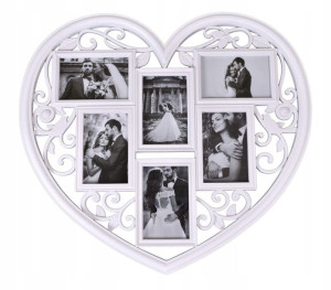 Ramka Na Zdjęcia 10x15 Serce Multi Rama Foto Ślub