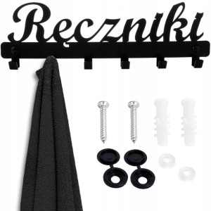 Wieszak Na Ręczniki Łazienkowy Metalowy Ścienny