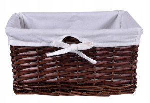 Koszyk Kosz Wiklinowy Koszyczek Pojemnik 30x20x15