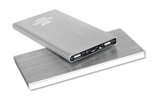 Power Bank 20000 Cenki Srebrny Slim z Latarką LED