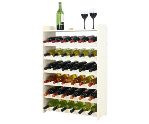 Regał Stojak na wino z półką RW-16 36 butelek - Ecru