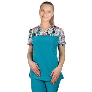 Bluza medyczna elastyczna BLOOM FIT W6 roz S