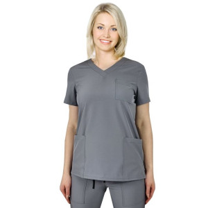 Bluza medyczna elastyczna szara  Regular Fit roz S