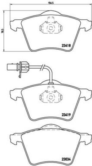 Klocki hamulcowe BREMBO P85062 23034.20.3