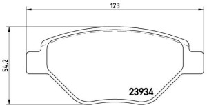 Klocki hamulcowe BREMBO P68031 23934183