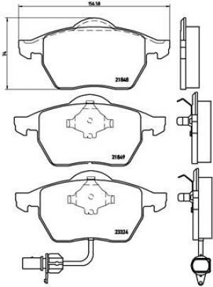 Klocki hamulcowe BREMBO P85060 21849.19.5