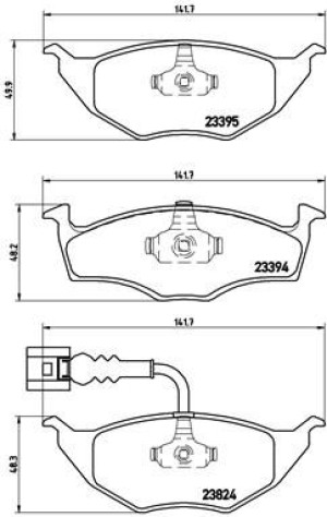Klocki hamulcowe BREMBO P85063 23395.14.5