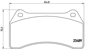 Klocki hamulcowe BREMBO P36014 2C224018