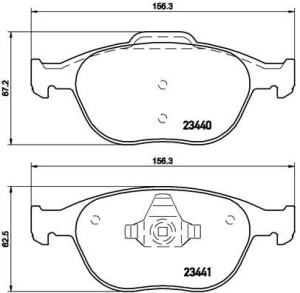 Klocki hamulcowe BREMBO P24058 23440178