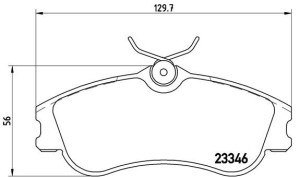 Klocki hamulcowe BREMBO P61069 23346193