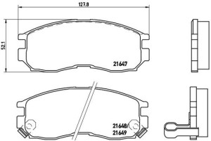 Klocki hamulcowe BREMBO P54014 21647166