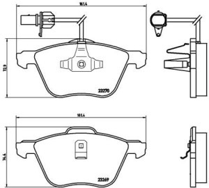 Klocki hamulcowe BREMBO P85061 23269.20.1