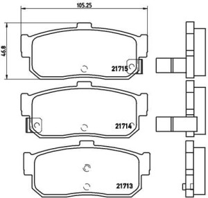 Klocki hamulcowe BREMBO P56029 21713165
