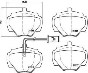 Klocki hamulcowe BREMBO P44003 STC8570