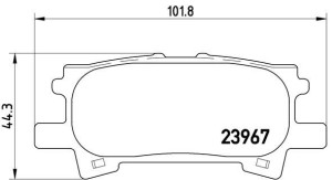 Klocki hamulcowe BREMBO P83068 446648040