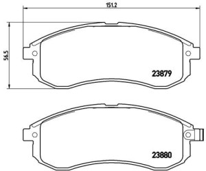 Klocki hamulcowe BREMBO P54033 MN102622