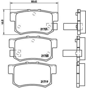 Klocki hamulcowe BREMBO P28022 21719146