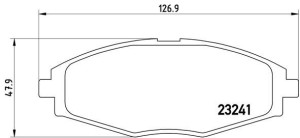 Klocki hamulcowe BREMBO P15006 23241167