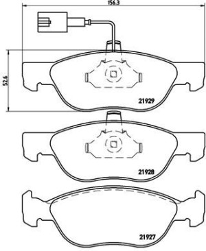 Klocki hamulcowe BREMBO P23070 21927179