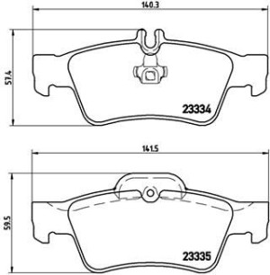 Klocki hamulcowe BREMBO P50052 23334165