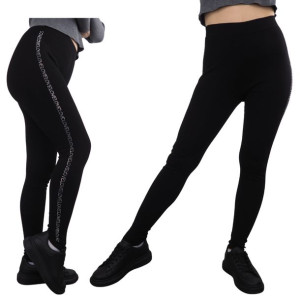 Legginsy Bawełniane Damskie 1 Szt. Xy 7024 Czarny S/m