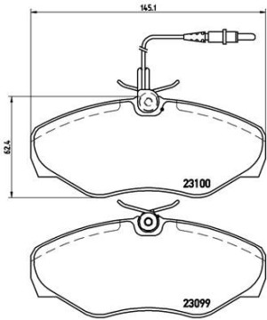 Klocki hamulcowe BREMBO P68026 6025370851