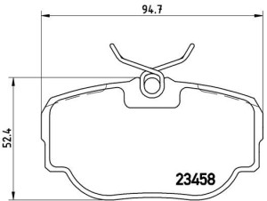 Klocki hamulcowe BREMBO P44009 23458163