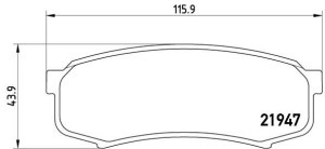 Klocki hamulcowe BREMBO P83024 21947152