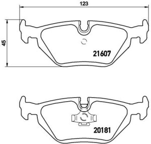 Klocki hamulcowe BREMBO P06013 20180173