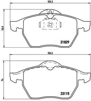 Klocki hamulcowe BREMBO P59022 21829203