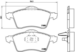 Klocki hamulcowe BREMBO P85047 21885.20.4