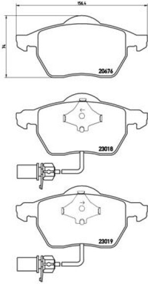 Klocki hamulcowe BREMBO P85085 21938203