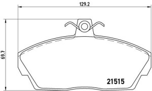 Klocki hamulcowe BREMBO P44010 21515180