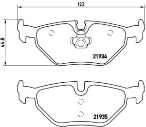 Klocki hamulcowe BREMBO P06025 21934170