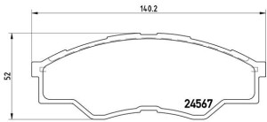 Klocki hamulcowe BREMBO P83096 044650K160