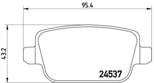Klocki hamulcowe BREMBO P24075 1459408