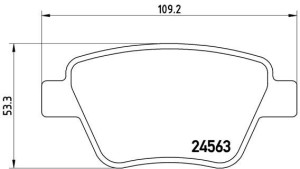 Klocki hamulcowe BREMBO P85114 5K0698451