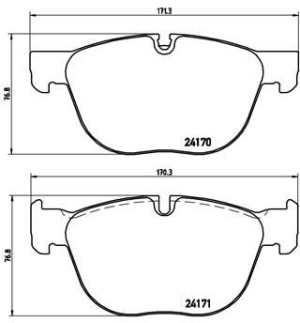Klocki hamulcowe BREMBO P06049 24170195