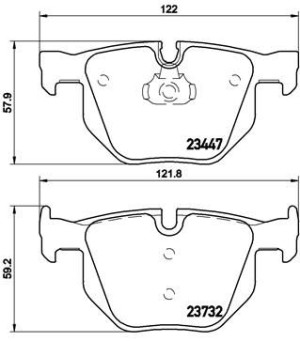 Klocki hamulcowe BREMBO P06056 34216776937
