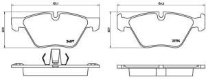 Klocki hamulcowe BREMBO P06060 34116775310