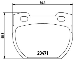 Klocki hamulcowe BREMBO P44006 SFP000250
