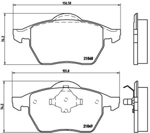 Klocki hamulcowe BREMBO P85039 21848.19.7