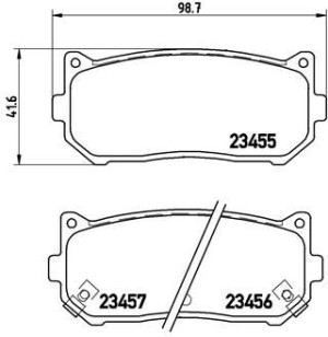 Klocki hamulcowe BREMBO P30008 0K2FC2628Z