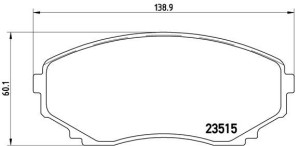 Klocki hamulcowe BREMBO P49028 LCY43323ZB