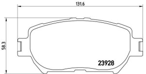 Klocki hamulcowe BREMBO P83062 446533260