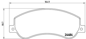 Klocki hamulcowe BREMBO P85115 2H0698151