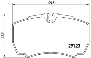 Klocki hamulcowe BREMBO P24084 1501265