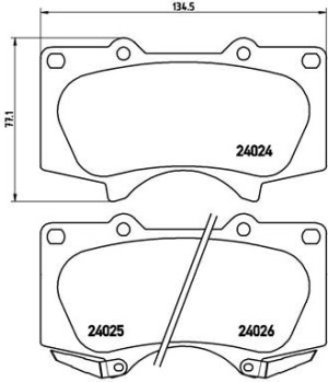Klocki hamulcowe BREMBO P83066 446535290