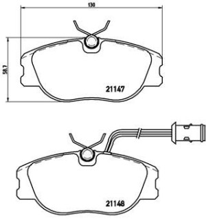 Klocki hamulcowe BREMBO P23041 21147193